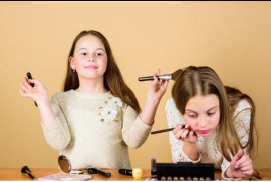 Gen Alpha kids exploring skincare products at Sephora Kids