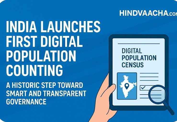 India Launches First Digital Population Counting: A Historic Step Toward Smart and Transparent Governance