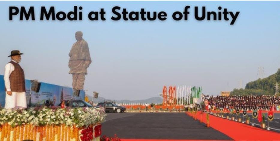 Sardar Vallabhbhai Patels 150th Birth Anniversary PM-Modi at Statue of Unity