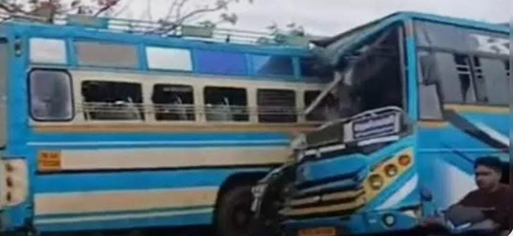 Tragedy on Tamil Nadu Road: 6 Killed, 28 Injured in Head-On Bus Collision in Tenkasi