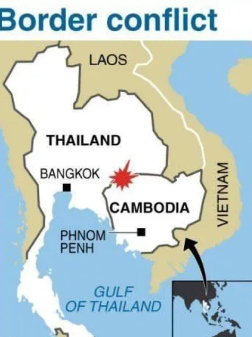 Thailand–Cambodia Tensions Escalate as Thailand Launches Air Strikes Near Disputed Border